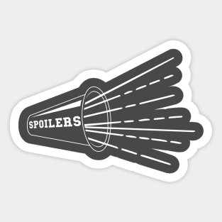 Spoilers (White) Sticker